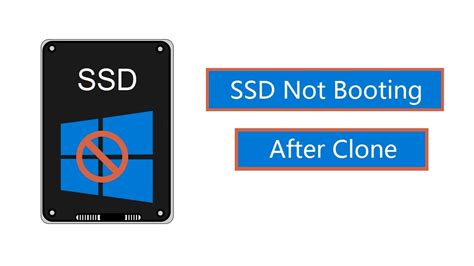 cloned ssd drive will not boot up|make disk bootable after clone.